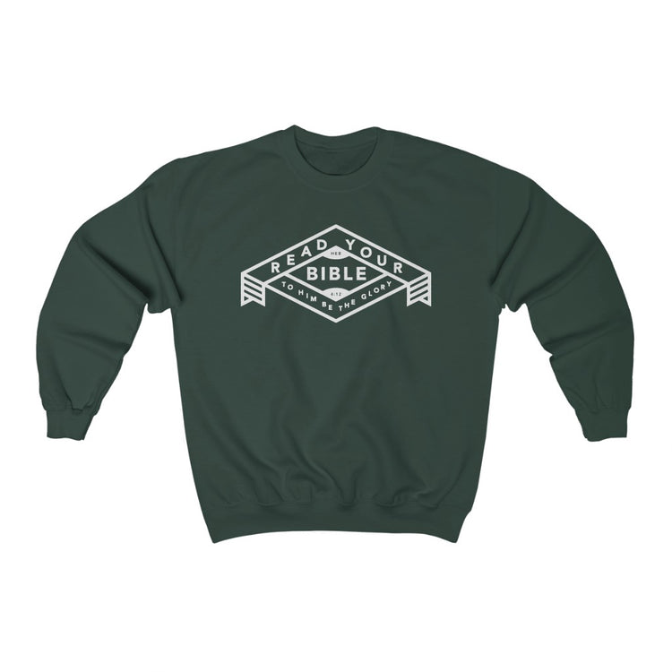 Read Your Bible: Hebrews 4:12 Sweatshirt