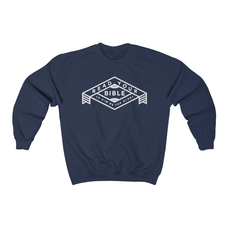 Read Your Bible: Hebrews 4:12 Sweatshirt