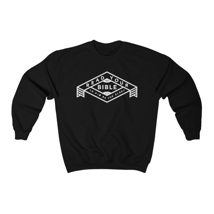 Read Your Bible: Hebrews 4:12 Sweatshirt