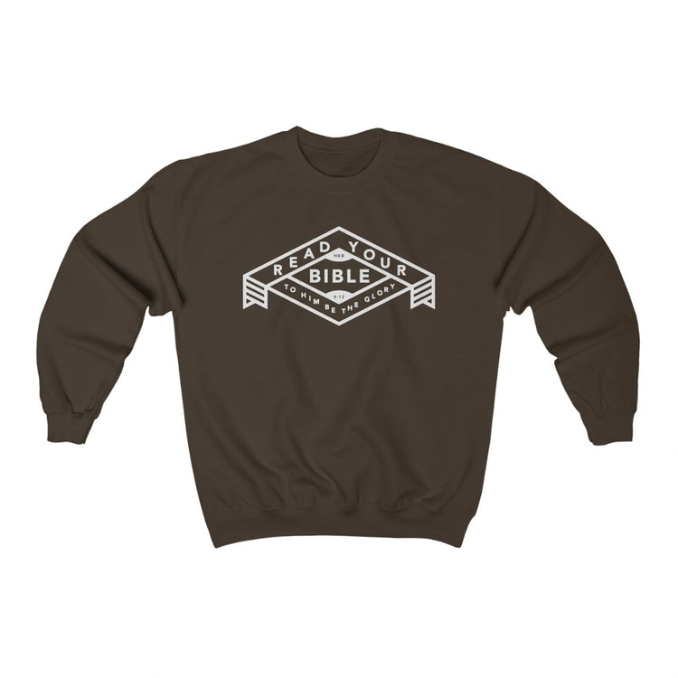 Read Your Bible: Hebrews 4:12 Sweatshirt