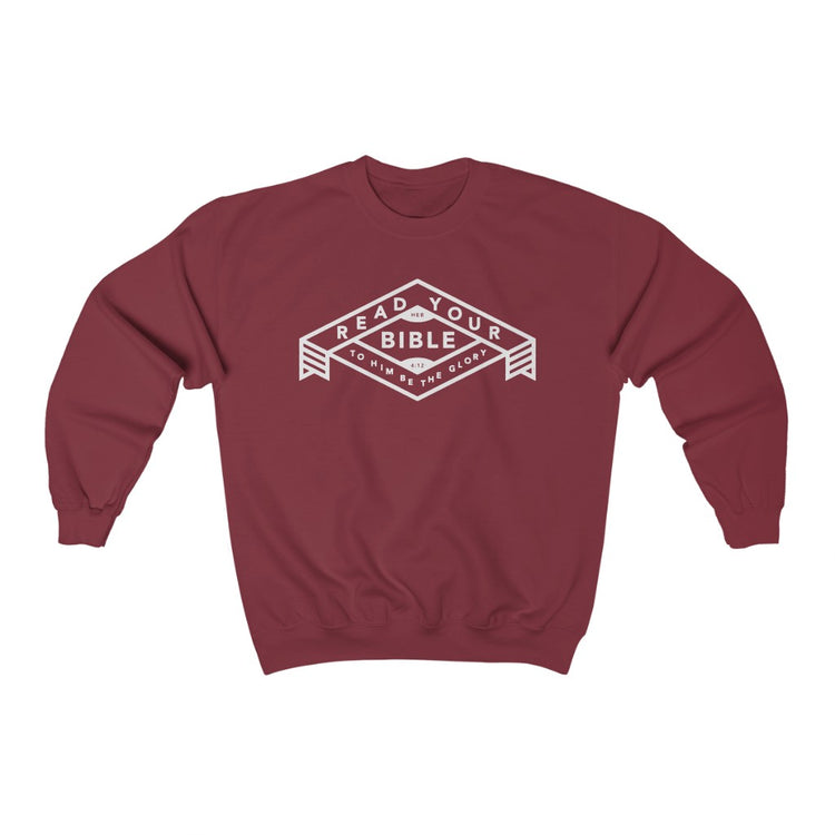 Read Your Bible: Hebrews 4:12 Sweatshirt