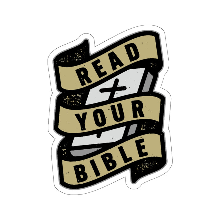 Read Your Bible Ribbon Banner Sticker